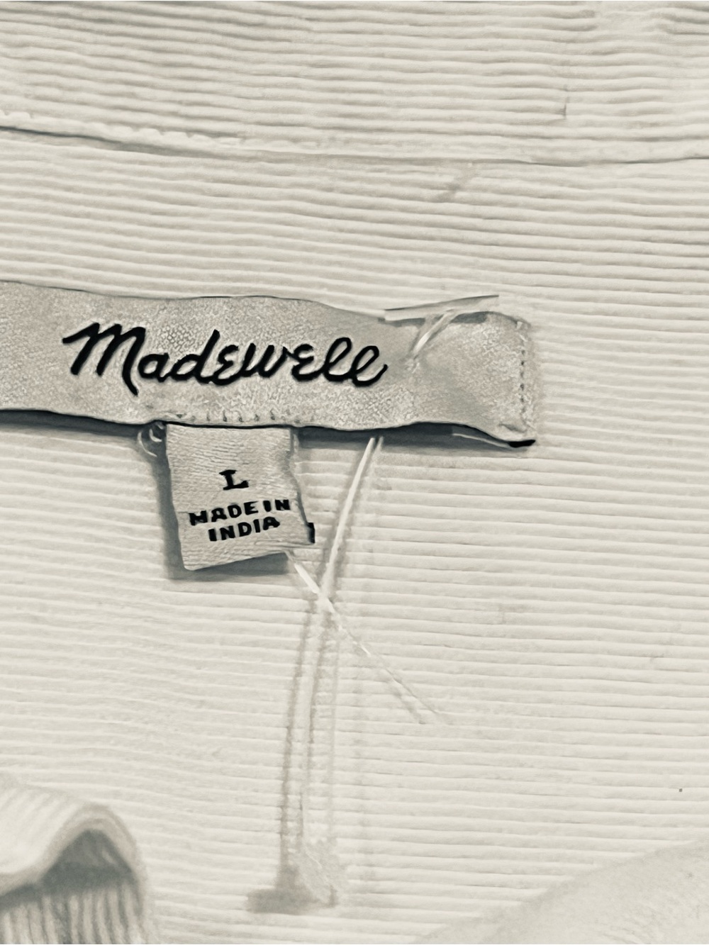 NWT Madewell Corduroy Long Sleeve Midi Shirtdress - Picture 12 of 13